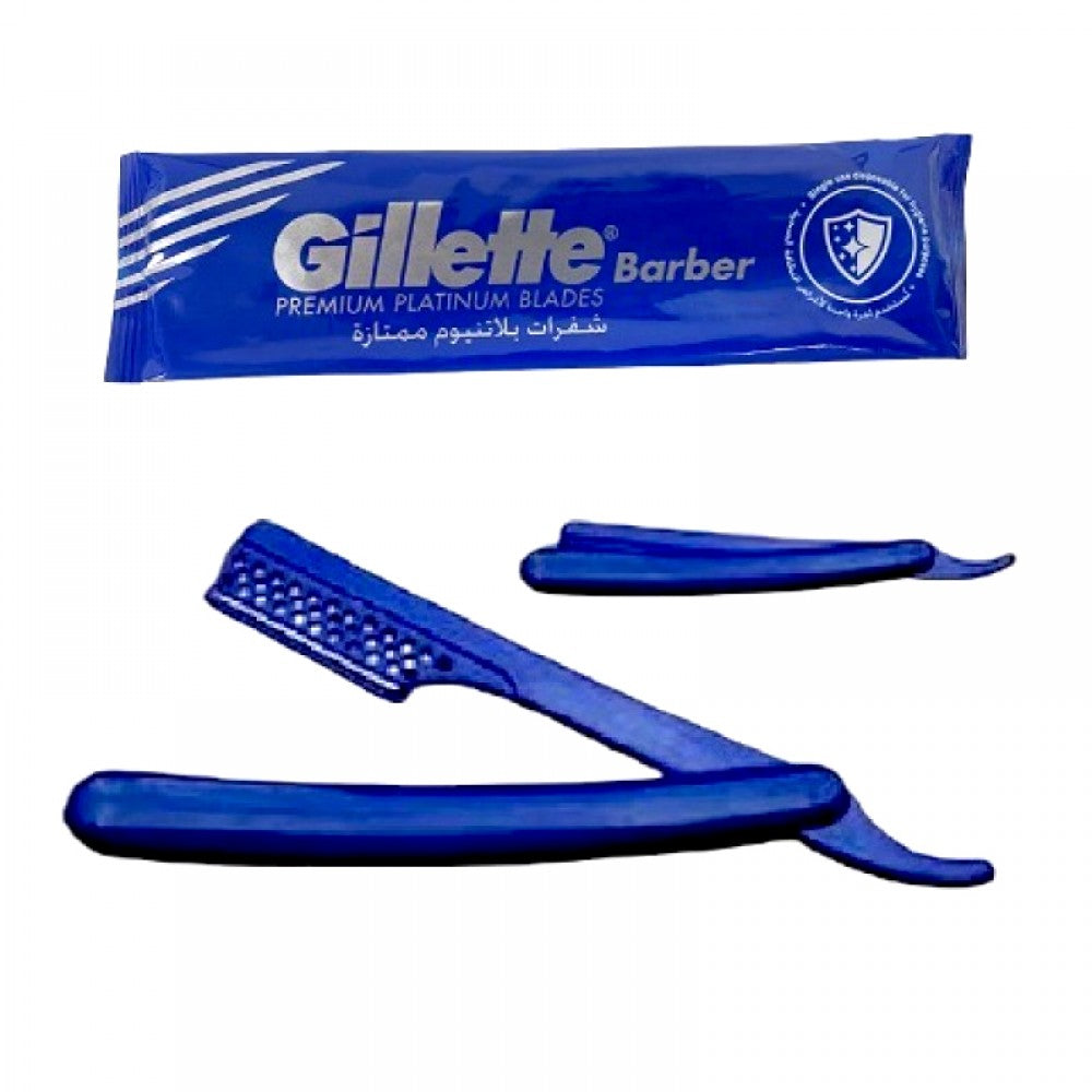 Gillette Disposable Premium Platinum Blades Straight Edge Razor