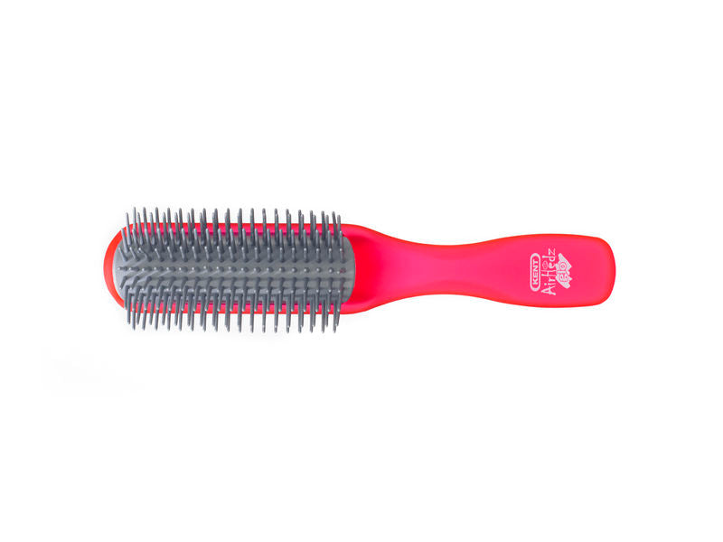 AirHedz Glo Half-round Detangling Brush in Red