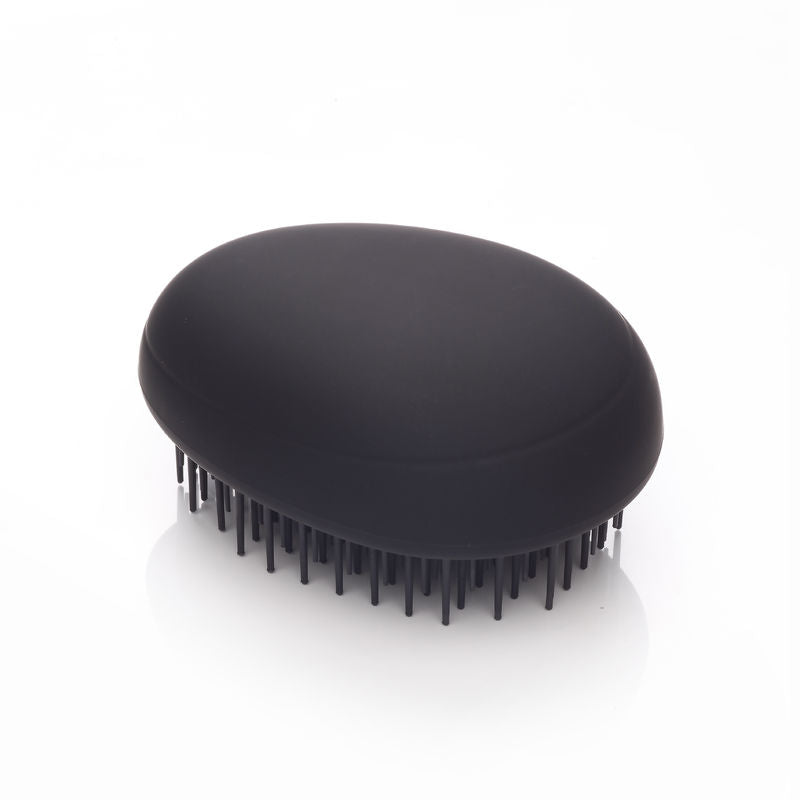 Pebble Detangling Brush in Matt Black