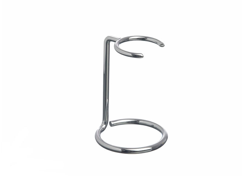CHROME SHAVING BRUSH STAND