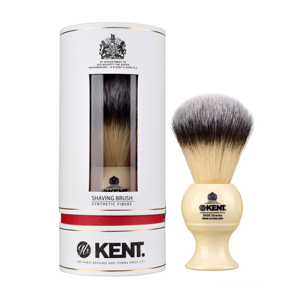 KENT (BK8S) Large Ivory Synthetic Shaving Brush
