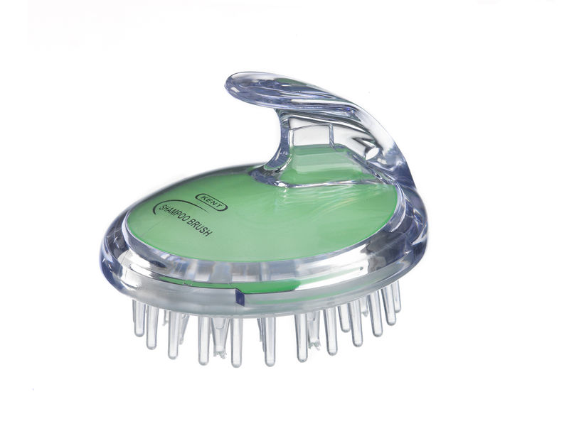 SHAMPOO AND SCALP MASSAGE BRUSH IN GREEN