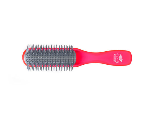 AirHedz Glo Half-round Detangling Brush in Red