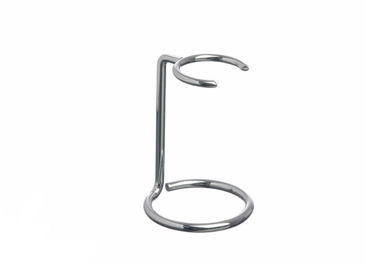 CHROME SHAVING BRUSH STAND