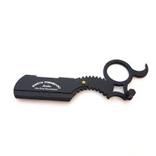 FINGER RAZOR SF BLACK WITH LEATHER POUCH