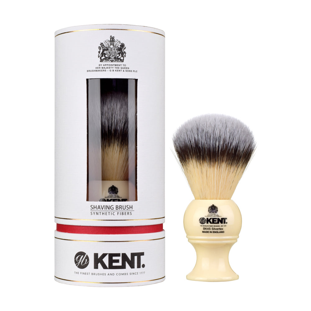 KENT (BK4S) Medium Ivory Synthetic Shaving Brush