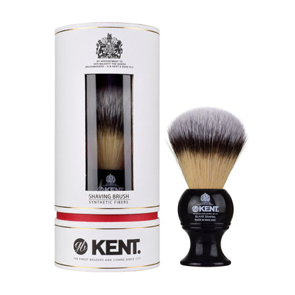 KENT (BLK4S) Medium Black Synthetic Shaving Brush